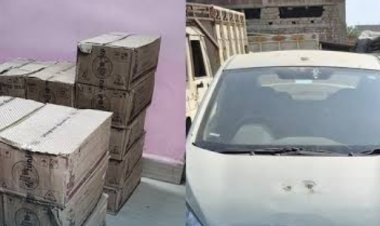 पुलिस कार्रवाई : चार लाख की कर और 99 लीटर अवैध शराब के साथ एक गिरफ्तार