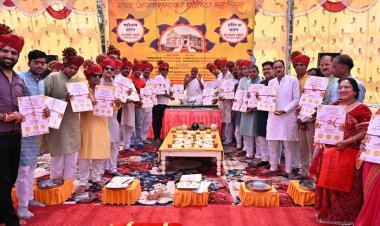 धर्म संस्कृति : सागोद तीर्थ प्रतिष्ठा महोत्सव के लिए प्रथम पत्रिका आलेखन श्री सिद्धाचल महातीर्थ के नाम