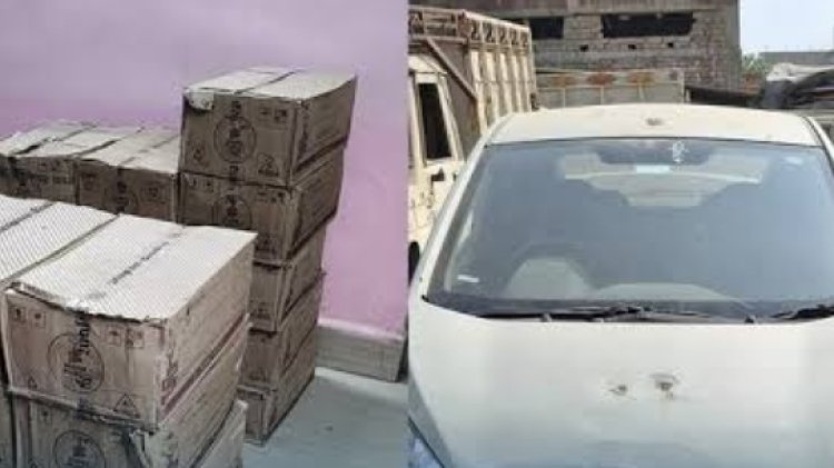 पुलिस कार्रवाई : चार लाख की कर और 99 लीटर अवैध शराब के साथ एक गिरफ्तार