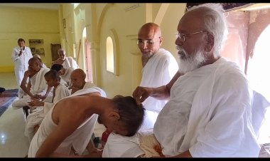 धर्म संस्कृति : 3600 में से 1540 दिन के आयम्बिल के तपस्वी मुनिराज श्री प्रियचन्द्रसागरजी का घर आँगन में हुआ पारणा