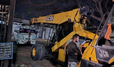 जागे जिम्मेदार : भोपाल में हुई घटना के बाद रतलाम में भी जिम्मेदार जागे स्कूल तथा अन्य बसों का निरीक्षण