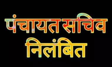 सीईओ की कार्रवाई : कार्य में लापरवाही और समय पर काम नहीं करने पर गुजरबर्डिया सचिव निलंबित