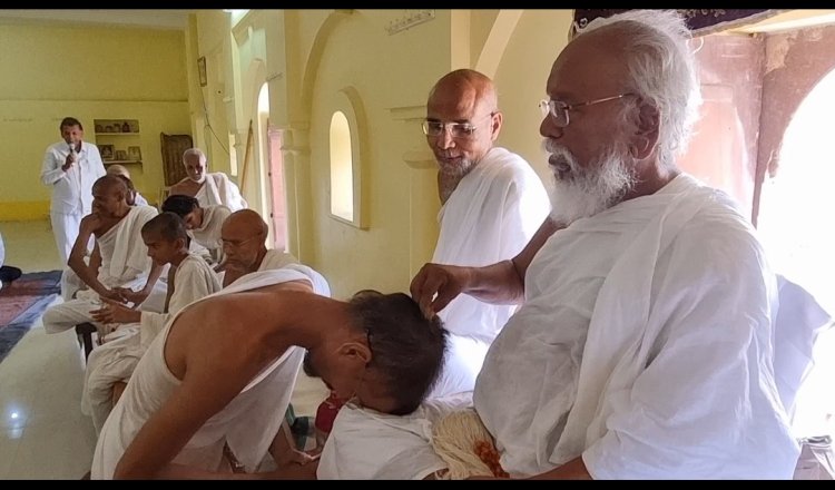 धर्म संस्कृति : 3600 में से 1540 दिन के आयम्बिल के तपस्वी मुनिराज श्री प्रियचन्द्रसागरजी का घर आँगन में हुआ पारणा