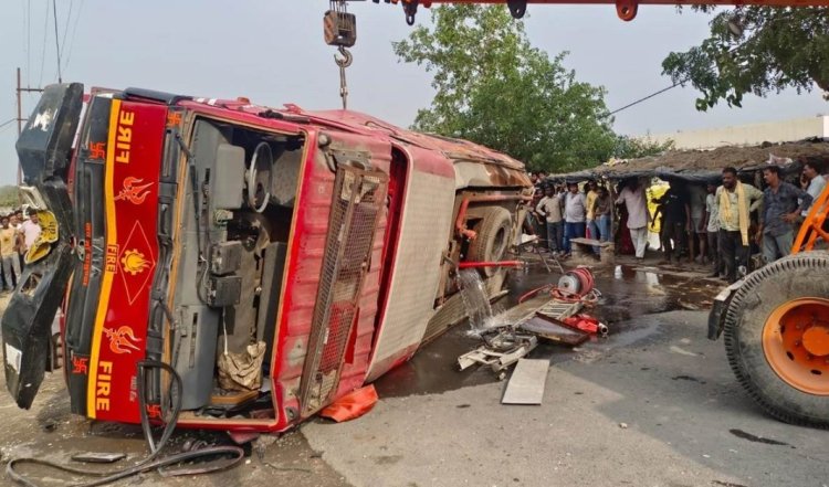दर्दनाक हादसा : नशे में धुत्त फायर ब्रिगेड के ड्राइवर ने ली पिता पुत्र सहित एक अन्य की जान