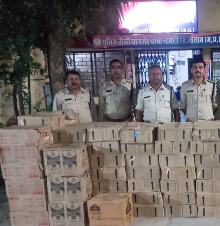 पुलिस की दबिश : 6 लाख से अधिक की मिली शराब