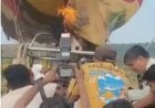 मुख्यमंत्री का बैलून राइड : हॉट एयर बैलून में थे मुख्यमंत्री डॉक्टर मोहन यादव सवार और लग गई आग