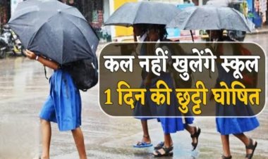 अतिवृष्टि के चलते रतलाम जिले में 4 सितंबर को नर्सरी से आठवीं तक के विद्यार्थियों के लिए स्कूलों में अवकाश घोषित