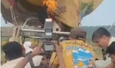 मुख्यमंत्री का बैलून राइड : हॉट एयर बैलून में थे मुख्यमंत्री डॉक्टर मोहन यादव सवार और लग गई आग