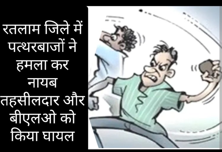 हमला : पत्थरबाजों के हमले से नायब तहसीलदार  और बीएलओ घायल