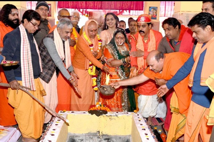 धर्म संस्कृति : त्रिवेणी तट पर विश्व कल्याण की भावना से 72 वां महारूद्र यज्ञ एवं सांस्कृतिक उत्साह के साथ मेला शुरू