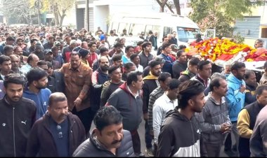 श्रद्धांजलि : समाजसेवी शर्मा पंचतत्व में विलीन, हुए नेत्रदान