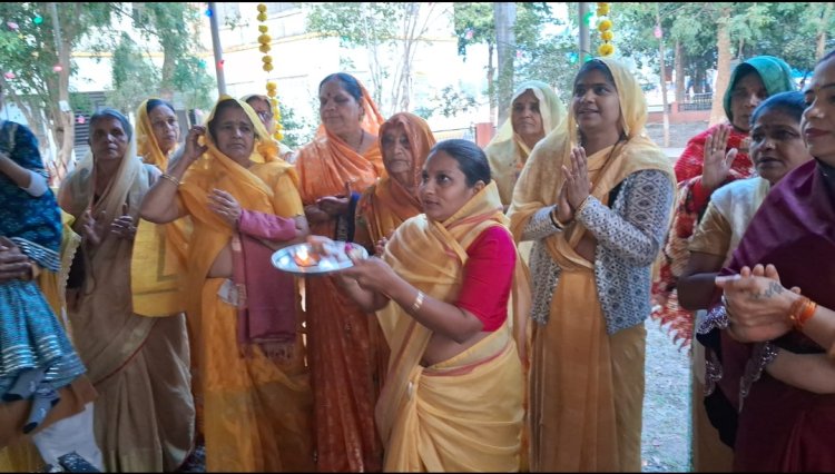 सामाजिक सरोकार : सरस्वती उद्यान में श्रद्धा के साथ मनाई गई बसंत पंचमी