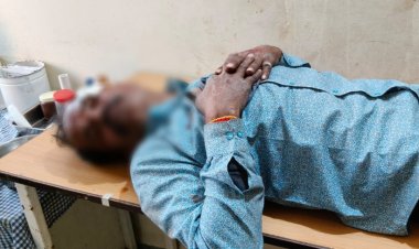 दुर्घटना : अनियंत्रित होकर मोटरसाइकिल गिरने से एक घायल