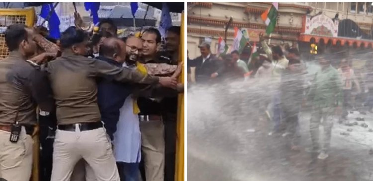 2 महीने का आदेश दूसरे दिन ध्वस्त : रैली भी निकली और प्रदर्शन भी हुए, लगा भारी पुलिस बल