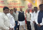 मंडी शुल्क में कमी की मांग को लेकर मंडी व्यापारियों ने मंत्री काश्यप को सौंपा ज्ञापन