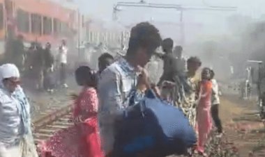 रणथंबोर एक्सप्रेस के पहियों से निकला धुआं, यात्रियों में मचा हड़कंप