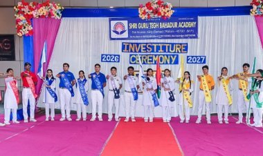 शिक्षा सरोकार : श्री गुरु तेग बहादुर एकेडमी के छात्र परिषद का हुआ पद ग्रहण