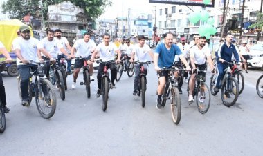 सामाजिक सरोकार : SYS साइक्लोथॉन में दौड़ीं साइकिलें
