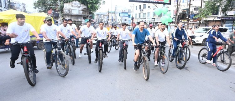 सामाजिक सरोकार : SYS साइक्लोथॉन में दौड़ीं साइकिलें