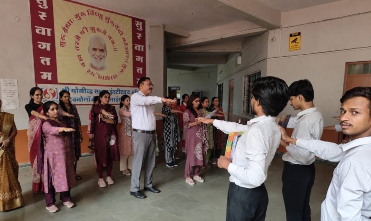 सामाजिक सरोकार : युवाओं ने ली नशा मुक्ति की शपथ, प्रभावशाली नारों से गुंजायमान रहा महाविद्यालय
