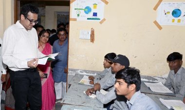 कलेक्टर की क्लास में फेल हुए स्कूली बच्चे : सांदीपनि विद्यालय नामली में लिया 'सरप्राइज टेस्ट'
