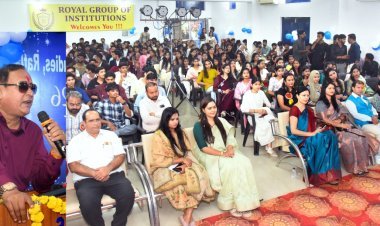 शिक्षा सरोकार : रॉयल कॉलेज में नवप्रवेशित फार्मेसी विद्यार्थियों का फूलों और गीतों से हुआ भव्य स्वागत